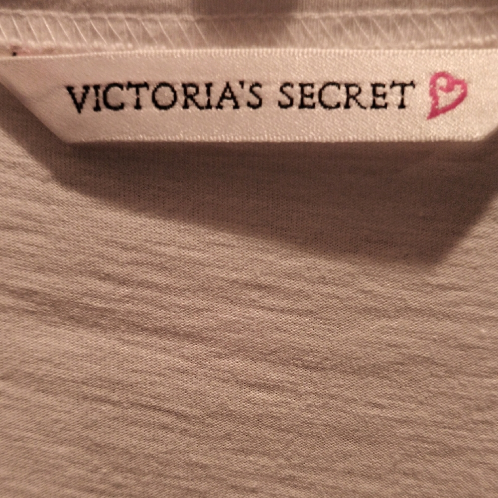FINAL PRICE Victoria's Secret White Intimate Nightshirt w Gold Lettering Small